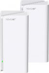 Tenda MX21 Pro(2-pack) Tri-band (2.4 GHz / 5 GHz / 6 GHz) Wi-Fi 6 (802.11ax) White 3 Internal