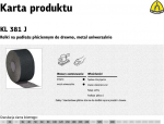 Alexander KLINGSPOR ROLL WITH CLOTH BACKING KL381J 200 mm gr. 80 (50 mb)