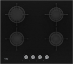 Beko HILG 64220 S hob Black Built-in Gas 4 zone(s)