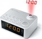 Muse M-178 PW Clock Digital Silver, White