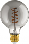 Eglo - E27 G95 spiral, smoke - Warm white - Zigbee, Bluetooth