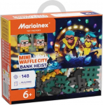 Marioinex Mini Waffle City Bank Robbery Building Blocks, 148 pieces