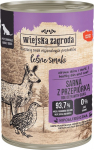 Wiejska Zagroda Forest Flavours Roe deer with a quail - wet dog food - 400g