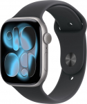 Apple Watch 11 GPS 46mm Sport Band M/L, space grey/black (MEV44ET/A)
