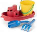 Dantoy - Classic Recycled red boat set in net (1432)