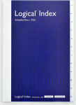 Japoni&scaron;ka darbo knyga 2026  &bdquo;Logical Index Diary&ldquo; B6, mėlyna NSI-B624-26ADB