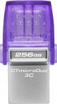 Kingston | DataTraveler | DT Micro Duo 3C | 256 GB | USB Type-C and Type-A | Purple