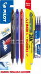 Pilot - FriXion Clicker Pens m/click 0,7 Bonuspack 3+Light+Refillset