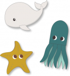 Filibabba - Neoprene bath toys &ndash; Ocean friends (FI-03999)