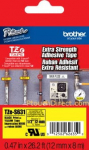 Brother | TZe-S631 Strong Adhesive Laminated Tape | Black on Yellow | TZe | 8 m | 1.2 cm