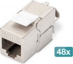 Digitus CAT 6A Keystone module, shielded, tool-free mounting connection - 48 pcs.