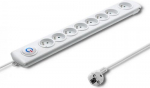 Qoltec Surge protector 8 sockets, 1.5m