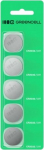 Green Cell Button battery 5x CR2032
