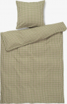 Juna - B&aelig;k&B&oslash;lge Bed Linen 140x200 cm - Green & Soft Pink