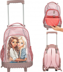 Topmodel - School Backpack Trolley - Ros&eacute; with Grey Polka Dots