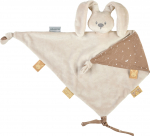 Nattou - Lapidou Cuddle cloth Large, Glow in the dark print - Sand