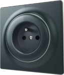 Fibaro Gniazdko Walli Outlet N typ E antracyt FGWSONE-011-8