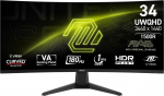 MSI LCD Monitor|MSI|MAG 346CQ|34"|Gaming/Curved|Panel VA|3440x1440|16:9|180 Hz|1 ms|MAG346CQ