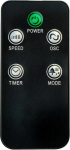 Volteno FLOOR FAN BLACK+ REMOTE CONTROL+DISPLAY 40cm