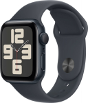 Apple Watch SE GPS 40 mm Midnight Aluminium Case with Midnight Sport Band - M/L