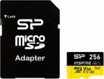 Silicon Power Memory card microSDXC Inspire 256GB UHS-I U3 A2 V30 4K TLC
