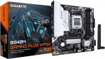 Gigabyte B840M GAMING PLUS WIFI6E Motherboard - AMD Ryzen 9000 CPUs, 8+2+2 Phases VRM, up to 8200MHz DDR5(O.C), 2xPCIe 4.0 M.2, Wi-Fi 6E, 1GbE LAN, USB 3.2 Gen 2