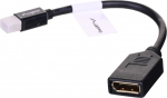 Lanberg AD-0003-BK DisplayPort cable 0.12 m Mini DisplayPort Black