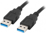 Lanberg CA-USBA-30CU-0018-BK USB cable 1.8m 3.0 USB A Black