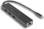 I-Tec USB-C Slim 3-port HUB z adapterem Gigabit