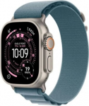 Apple Watch Ultra 3 GPS + Cellular 49mm Natural Titanium Case with Light Blue Alpine Loop - Large