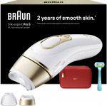 Braun - IPL Silk&middot;expert Pro 5 At Home Hair Removal - 2 Attachment Heads - PL5221 - White/Gold