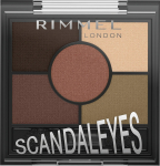 Rimmel London Rimmel - Scandal eyes 5 Pan Palette Eyeshadow - 002 Brixton brown