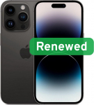 Apple Renewed Grade C | Apple iPhone 14 Pro | 6.1" Super Retina XDR OLED | 5G | 1TB | Space Black | iOS | Apple Renewed