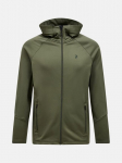 Peak Performance Bluza rozpinana Peak Performance Rider Essentials Zip Hood - pine needle/pine needle rozmiar: m