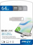 PNY Pendrive 64GB USB 3.2 Duo-Link P-FDI64GDULINKTYC-GE