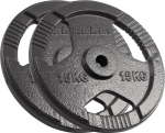 Rebel Cast iron weight set 2x15kg, bore 31mm, disc with handles, REBEL ACTIVE