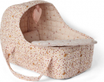 Smallstuff - Doll carrier, pillow and duvet, hearts and birds (73200-02)
