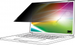 3M Bright Screen Privacy Filter for 15.6in Full Screen Laptop, 16:10, BP156W1E