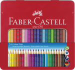 Faber-Castell - Coloured pencil Colour Grip tin of 24 (112423)