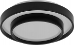 Osram &Scaron;viestuvas lubų Osram, LED, 16W, 3000K, 1000lm, &Oslash;295, juoda