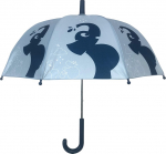 Follow The Duck - Umbrella with Elephant Print - Dusty Blue - 64 cm