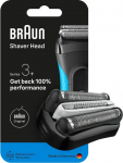 Braun - Series 3+ Electric Shaver ORIGINAL Replacement Head, 32B - Black