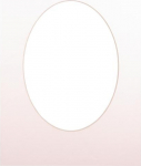 Victoria Collection Passepartout 15x21, soft white oval