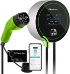 Qoltec EV Charging Station 2in1 Type2 22kW WiFi LCD