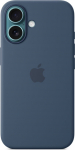 Apple Silicone case with MagSafe for iPhone 16 - denim