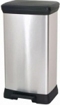 Curver PEDAL WASTE BIN 50L /IML METALLIZED