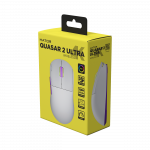 Quasar ULTRA 4K belaidė žaidimų pelė White/Lilac