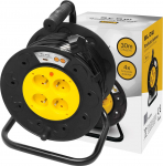 Blow PR-61 extension cord 4-sockets with grounding 30m PVC drum 3x1.5mm