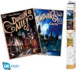 Abysse HARRY POTTER - Set 2 Posters - Retro Hogwarts&Diagon (52x38)