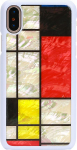 Ikins SmartPhone case iPhone XS/S mondrian white